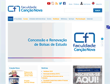 Tablet Screenshot of fcn.edu.br